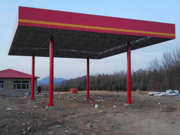 浙江加油站网架