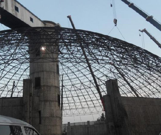 浙江网架分条或分块安装法