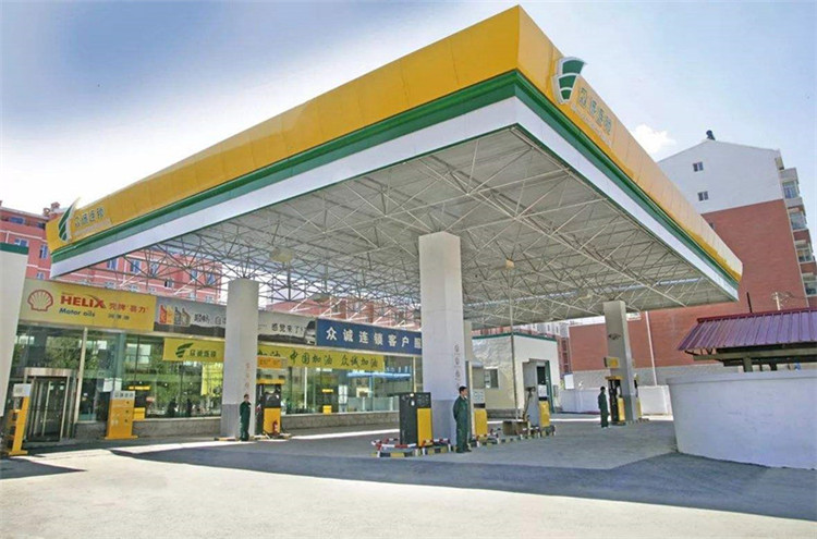 浙江加气站钢结构网架案例7